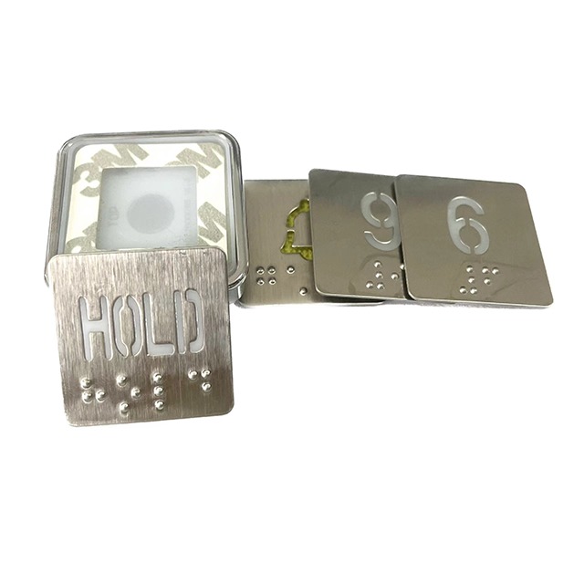 Customized Modern Design Square Elevator Button Faceplate for Clear and Easy