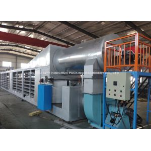 Automatic Rotary Egg Tray Machine , Fully Roller Egg Boxing Machine Line 2000pcs