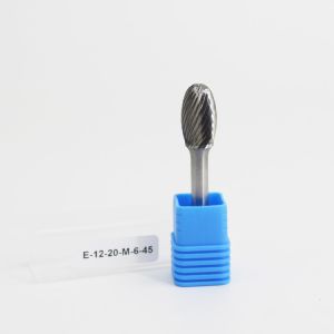 SE Oval Shape Carbide Burr Drill Tools, Single Cut - 6mm Shank