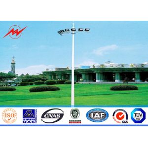 Three sections 20M Octagonal High Mast Pole with platform no electric rasing