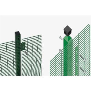 Galvanised PVC Coated Welded Mesh Fencing Green V Mesh Fencing