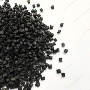 Black PA66GF25 Granules Nylon Raw Material Produce Thermal Break Strip Sound