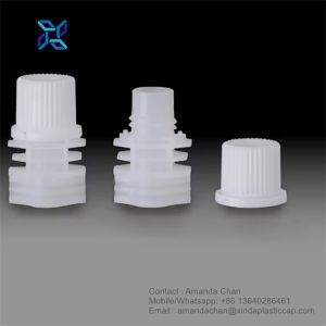 Customized Spout Cap For Food Pouch Accept Non Spill With Gap For Bean Bag