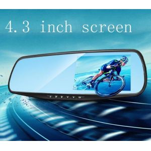 4.3 Inch Car DVR Camera Mirror Dash Cam Front And Rear 1080p