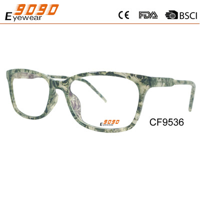Quality Latest fashion CP injection glasses china wholesale plastic optical frame,pattern on the temple wholesale