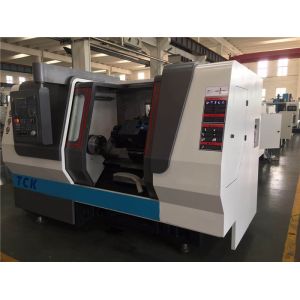 TCK 6332 Automatic slant bed Lathe with Power for machining metal