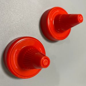 28mm Adhesive Flip Screw Caps with Customized Request in Plastic