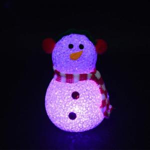 China EVA Ball LED Flashing Snowman Christmas Toy 10cm 12cm Diameter For Party Favor on sale
