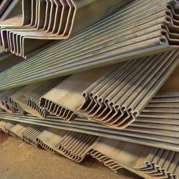 Steel Plate Pile Z-Type U-Type Hot Rolled Plate Pile Length 6m S355J2 S355JR