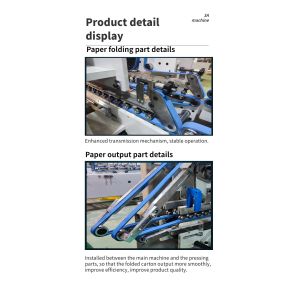 800AG-2 Automatic Bottom Lock Folder Gluer with Crash Lock Bottom Gaotian Folder