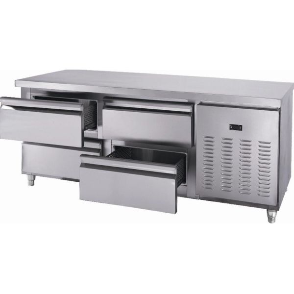 Quality Silver Under Counter Freezer Stainless Steel For Home / Hotel wholesale