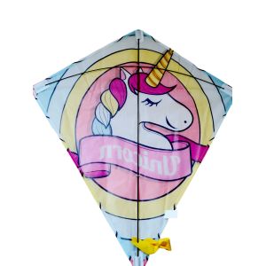 Simple Structure Traditional Diamond Kite Stylish Type With Fiberglass Frame