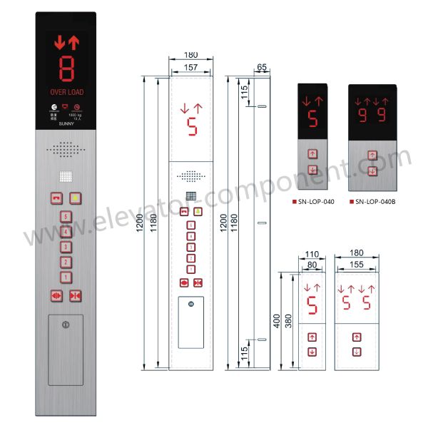 CE ISO Parts Spare For Elevators / Lift Cop Lop Elevator Spare Part