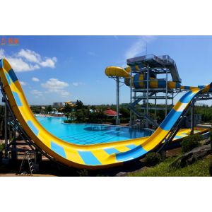 Multi Color Boomerango Pool Water Slide Customized Color For Water Park