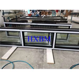 ISO9001 2.28pvb Aluminium Horizontal Sliding Windows 5mm Glass