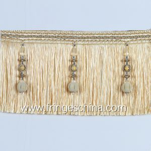 China Latest decorative OEM custom design tassel fringe for curtain cushion trimmings on sale