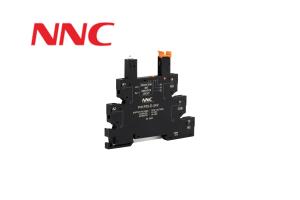 NNC Relay Socket P41F05-E-24V 8A Guide rail mounting type suitable for NNC41 slim relay