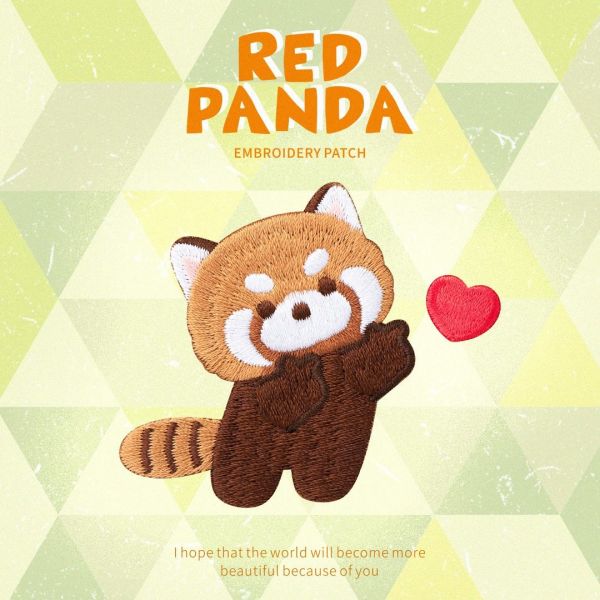 Quality Custom Art Adorable Raccoon Cling Stickers Swap Designs Daily No Residue Iron-on/Sew-on Backing wholesale