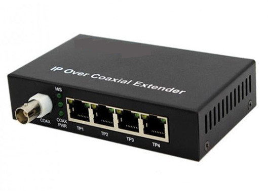 Quality 10/100Mbps IP Over Coaxial Extender 2KM With 1 BNC And 4 Ethernet Ports wholesale