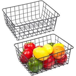 Square Wire Mesh Container Vegetable Mesh Storage Baskets