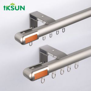 China Raw Material Electric Curtain Rails Aluminum Motorized Curtain Track Square Shape on sale