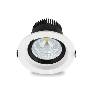 Cheap 40W Dimmable COB LED Down Light 3300LM CRI 80 60 degree IP20 TUV-CE Approved for sale