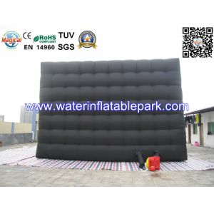Custom Inflatable Advertising Tent , Black Inflatable Photo Booth Tent