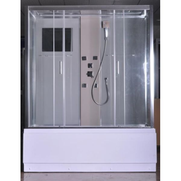 Rectangular Clear Glass Shower Enclosures , Rectangular Shower Stalls Kits