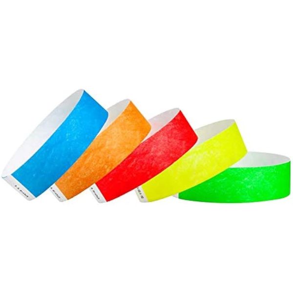 Quality Custom Your Plain Color Tyvek Paper Material Wristbands Durable And Waterproof Event Security wholesale