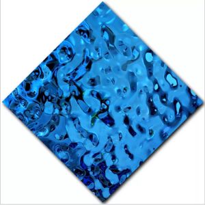 China Anticorrosive Stainless Steel Water Ripple Sheet For Ceiling Mirror 8K Surface on sale