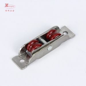 Cheap 16mm UPVC Sliding Door Window Pulley with POM Wheel and Stainless Iron/Steel Frame for sale