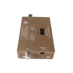 Mini CATV Laser Transmitter , 2 Output 10m 1550nm Optical Transmitter With 10mw
