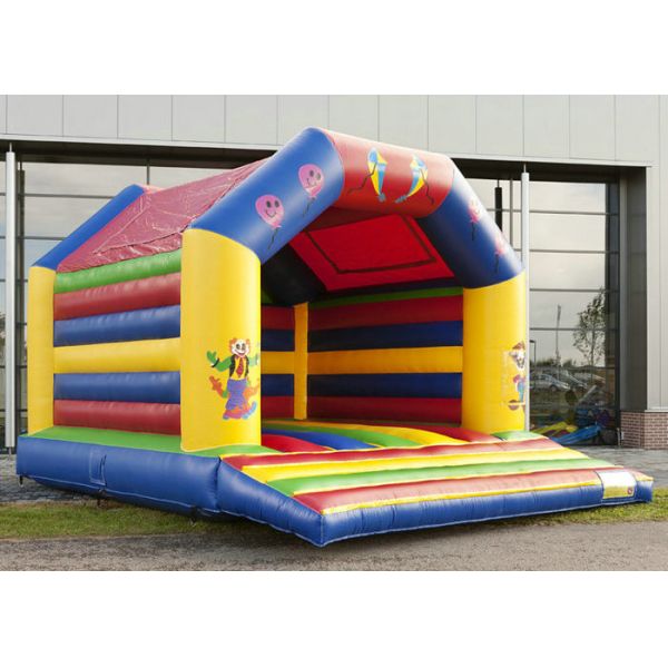 Circus Indoor Inflatable Bounce House Jumper High Durability Plato PVC Material