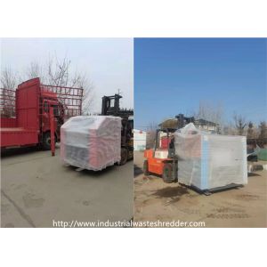PU XPE Leather Waste Shredder Machine With Twisted Rotary Blade