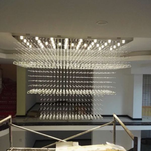 Modern Design Large Crystal Chandelier Hotel Lighting AC110V 220V Hotel Contemporary chandelier(WH-NC-106)