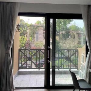 Hot Sale Aluminum Alloy Frame Mosquito Net Retractable Trackless Screen Door With Flyscreens
