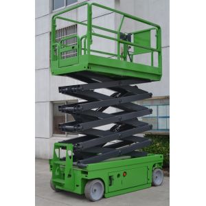 China Compact Design 12m Self Propelled Electric Scissor Lift Aerial Working Table With Long Using Period on sale