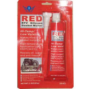 Flexible Acetic Cure Silicone Sealant / Red Gasket Maker With Heat Resistant