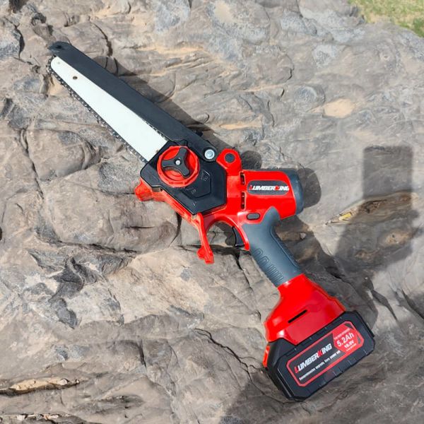 Mini Chainsaw Cordless Lithium Battery Portable Electric Powered Handheld