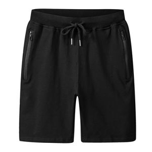 Summer Sports Shorts Men's Capris Loose Large Cotton Knitted Pants elastic thin