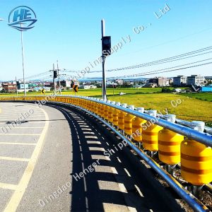 PU EVA Road Safety Highway Guardrail With Galvanized Beam