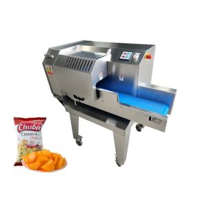 Industrial Banana Cassava Chips Slicing Machine Green Pepper Ring Cutting