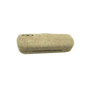 Indie Hipster Linen Hard Eyeglass Case , Optical Glasses Case
