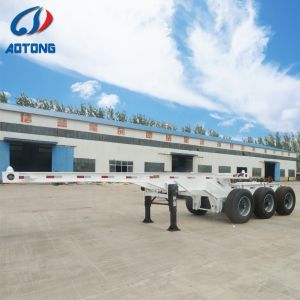 2''/3.5'' Bolt Type Kin Pin 30FT 60tons 3 Axle Container Carrying Skeleton