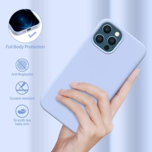 Liquid Silicone Case Compatible with iPhone 12,Triple Layer Hybrid Protective