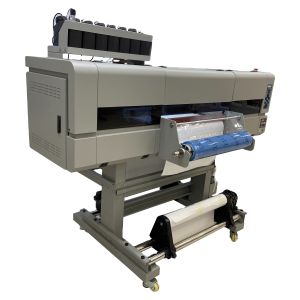 Cheap Roll to Roll UV DTF Printer With EPS 3 i3200 Printheads and Laminator for Printing for sale