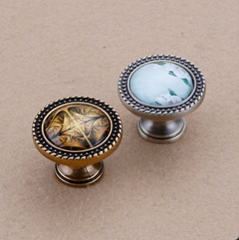 Round Wardrobe Door Cabinet Drawer Pulls For House / Building , Lightweight