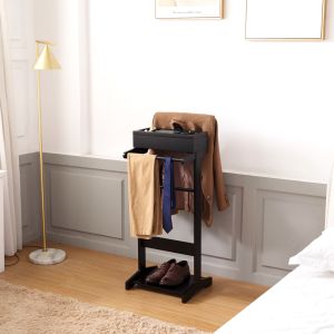 EU MDF Height 110CM Wooden Shoe Racks KD Packing For Entrance Hallway