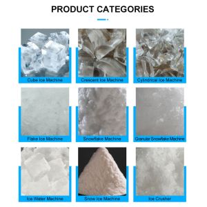 480W LZ-120 Crystal Commercial Ice Cube Machine with 30kg Ice Storage Capacity