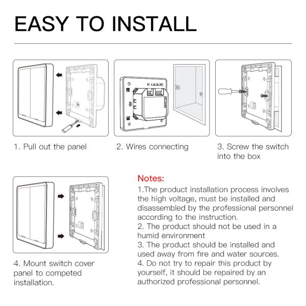 Cheap Smart Switch Work Without Internet Blue tooth Mesh Wireless Remote Control No Wifi Zigbee Required Light Switch Al